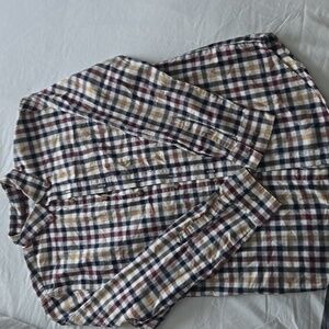 Croft & Barrow Men's Checkered Button Down Shirt - Red, Blue, Cream